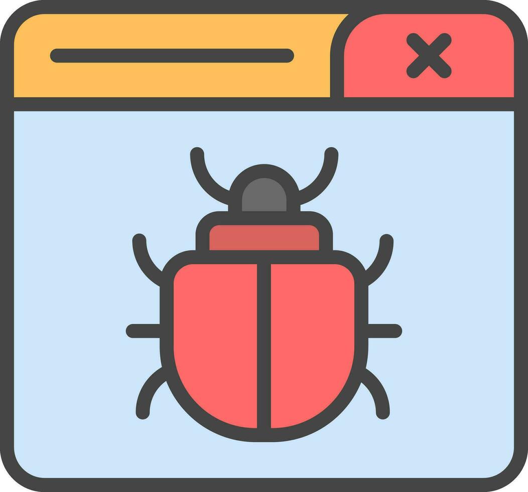 Bug Vector Icon Design