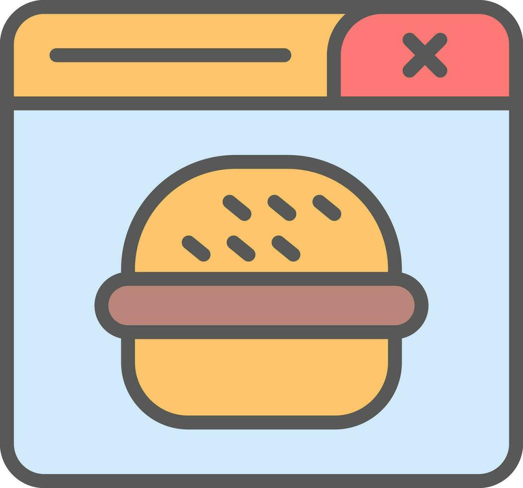 Fast Food Vector Icon Design