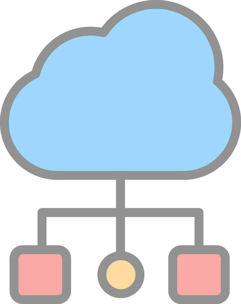 Cloud Computing Vector Icon Design