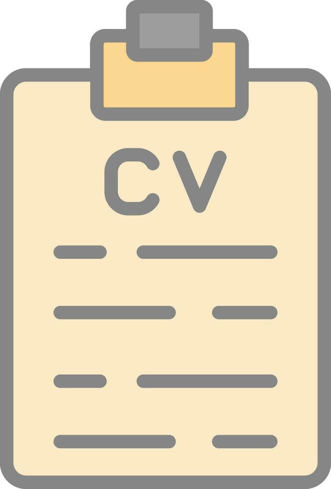 CV Vector Icon Design