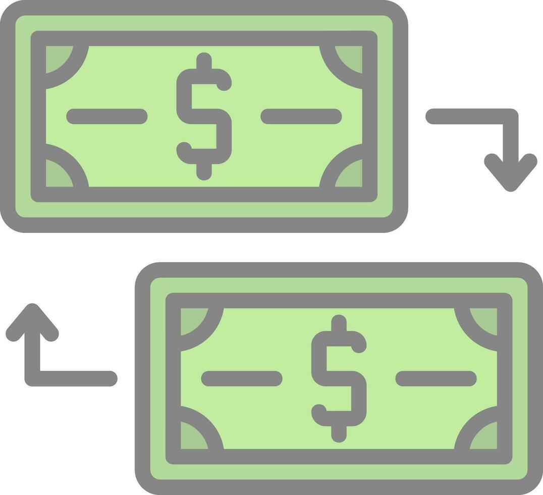 Money Exchange Vector Icon Design