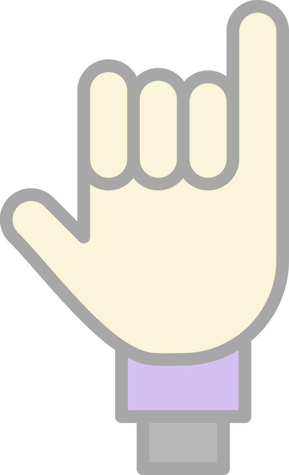 Little Finger Vector Icon Design