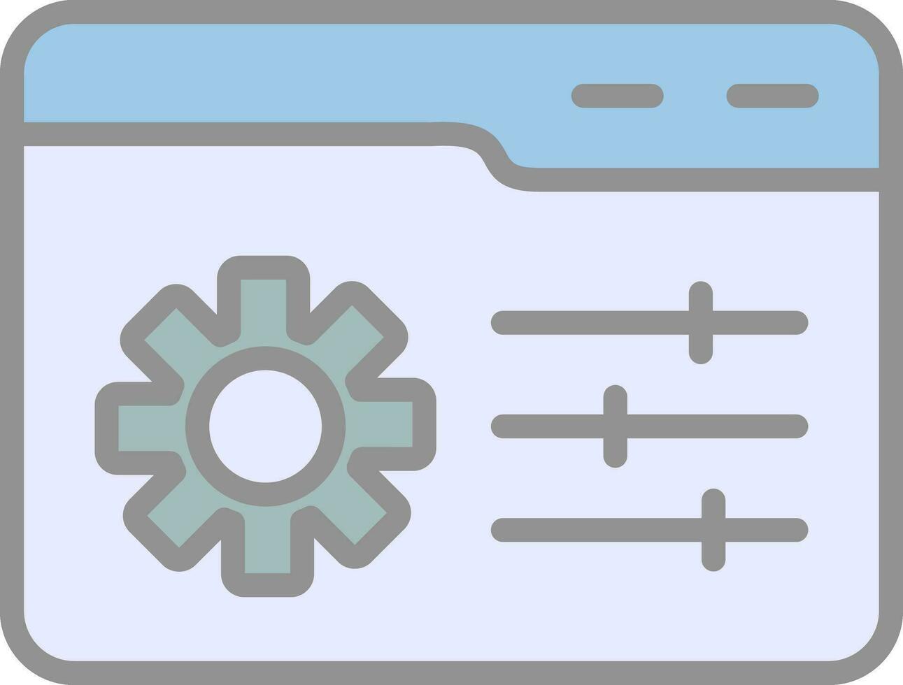 Web Management Vector Icon Design