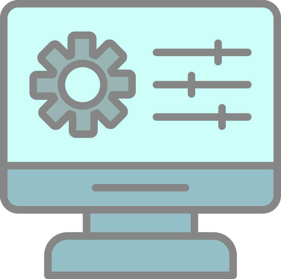 Web Management Vector Icon Design