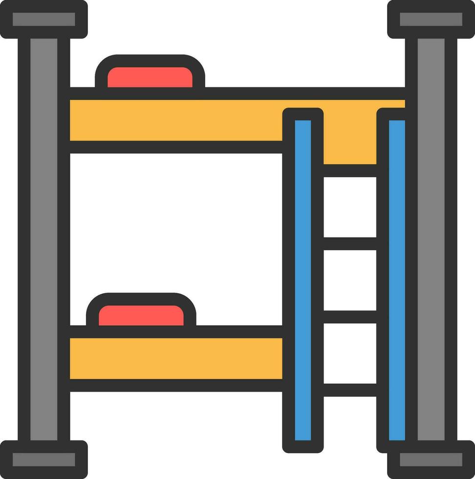 Dormitory Vector Icon Design