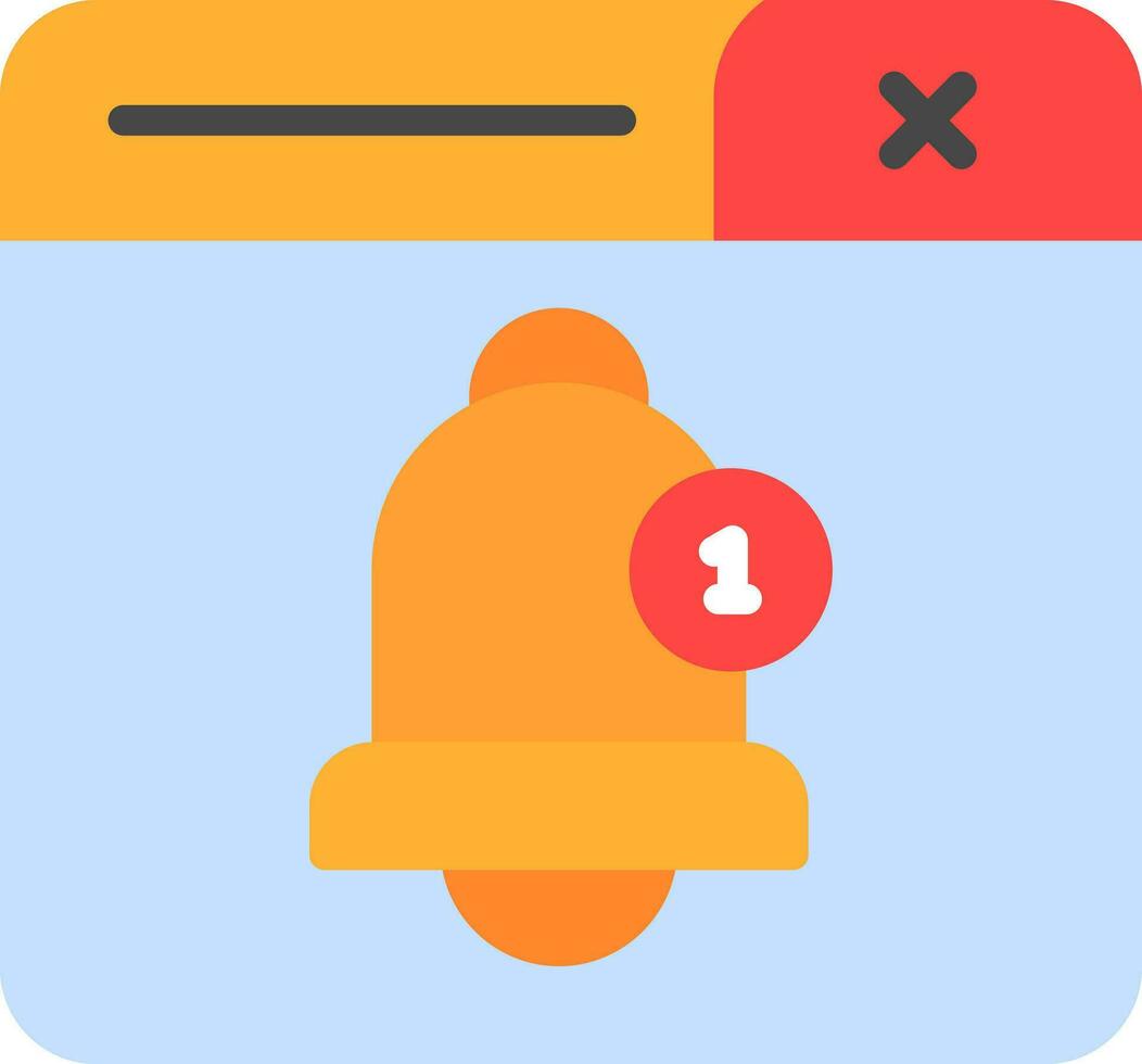 Notification Bell Vector Icon Design
