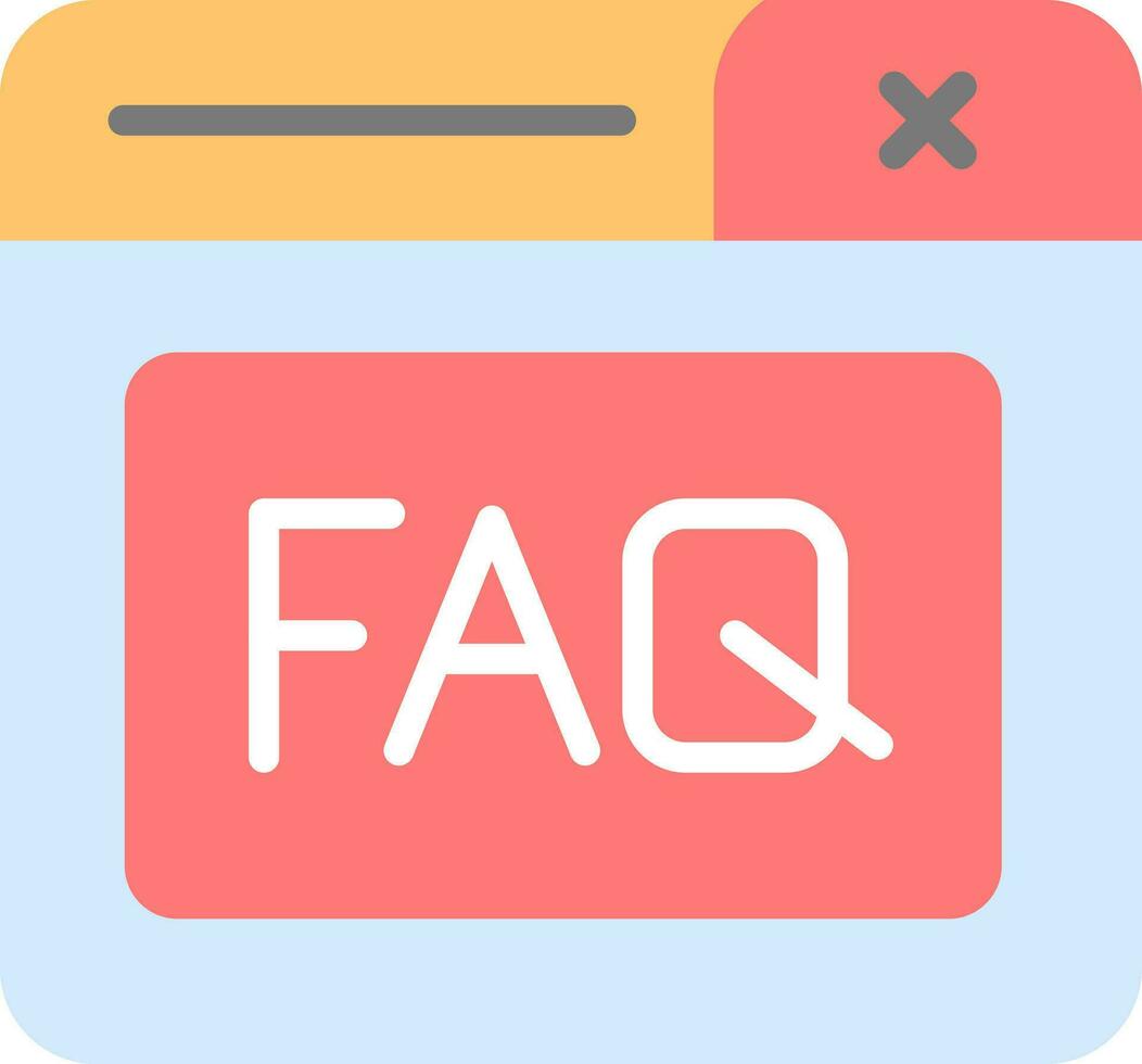 Faq Vector Icon Design