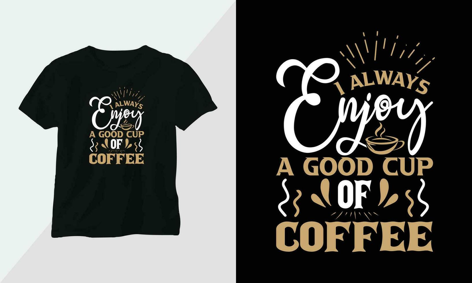 Coffee Lover T-shirt Design Template vector print ready