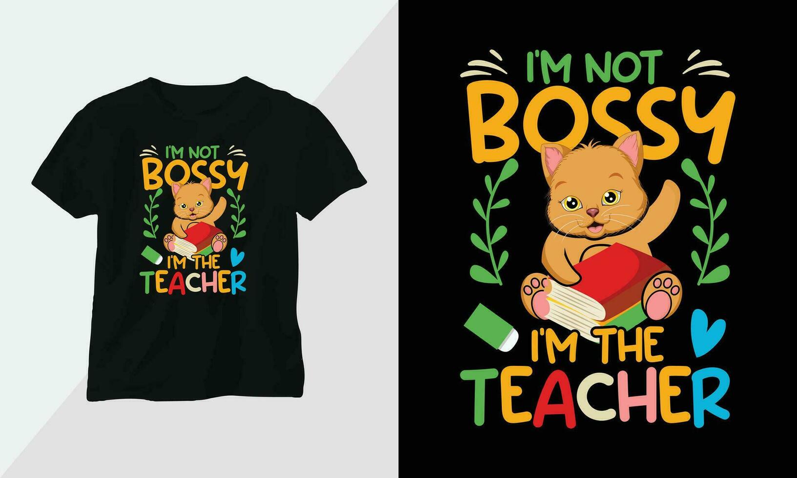 profesores apagado deber camiseta diseño modelo impresión Listo vector diseño con Clásico y maravilloso estilo