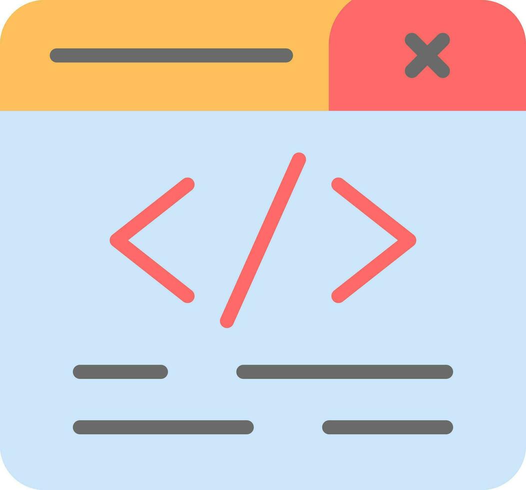 Web Programming Vector Icon Design