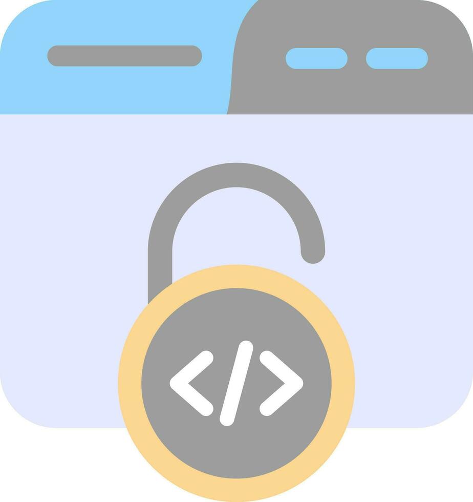 Unsecured Vector Icon Design