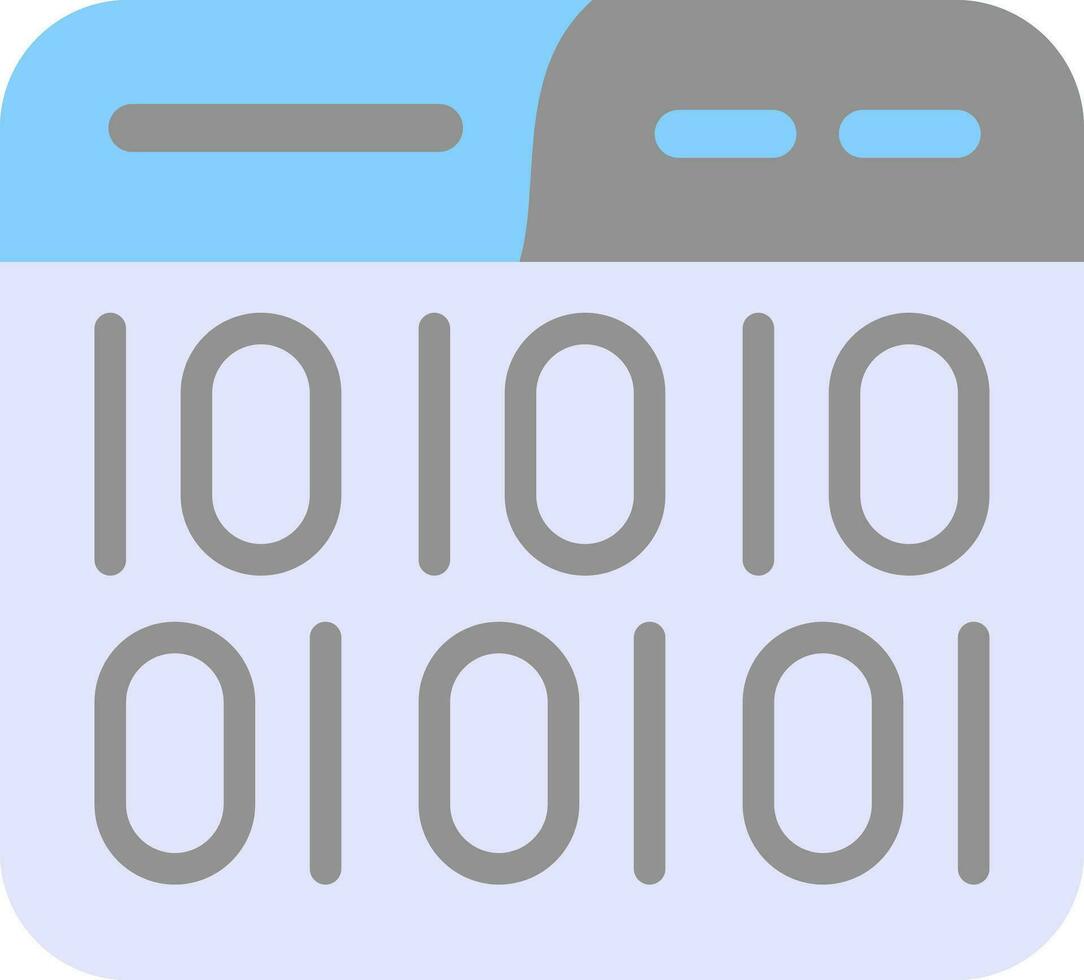 Binary Code Vector Icon Design