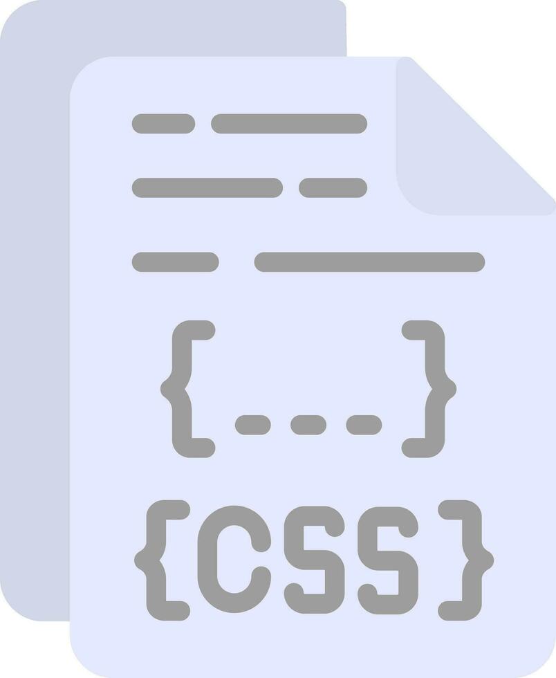 diseño de icono de vector de archivo css