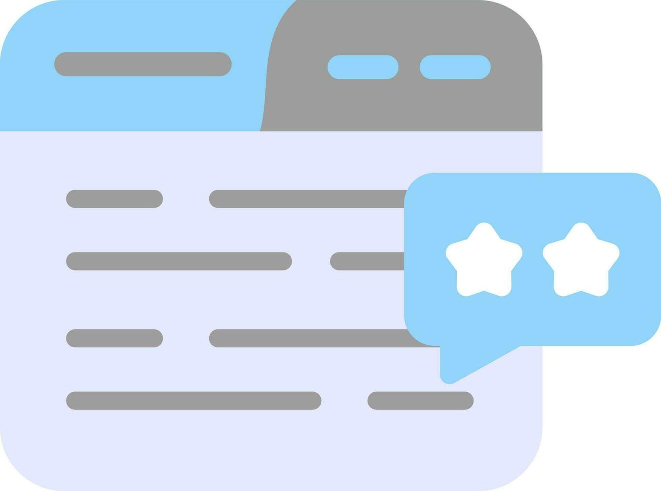 Review Vector Icon Design