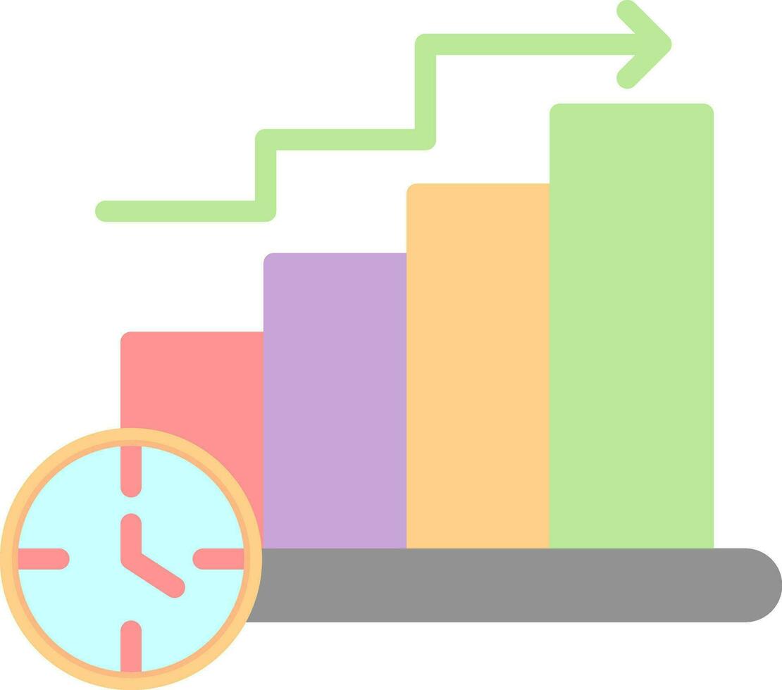 Bar Chart Vector Icon Design