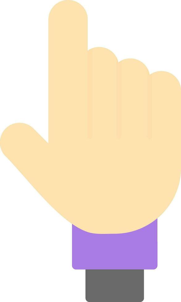One Finger Vector Icon Design