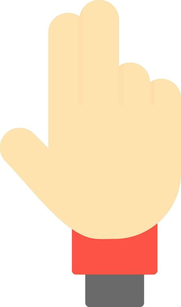 Three Fingers Vector Icon Design