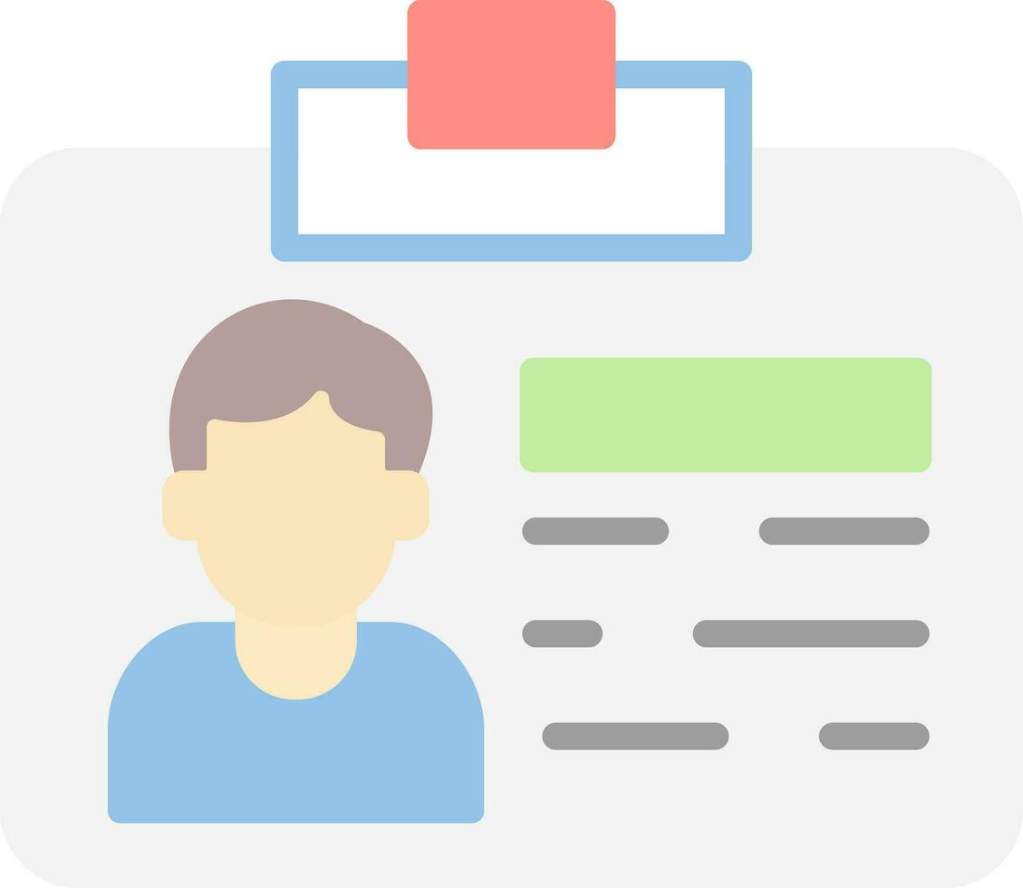 Id Card Vector Icon Design