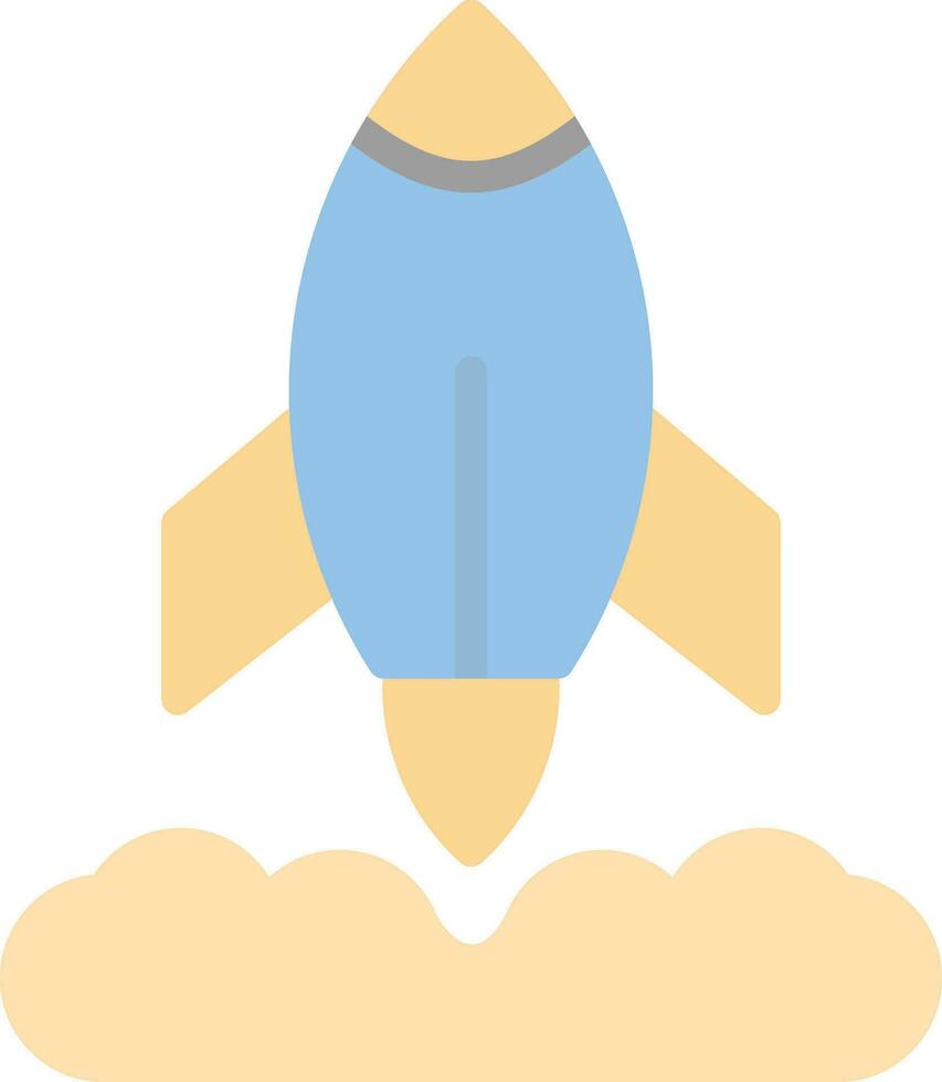 Rocket Launch Vector Icon Design