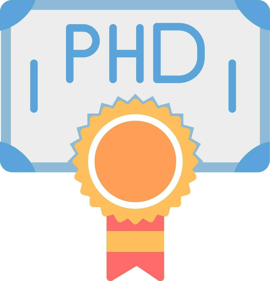 Phd Vector Icon Design