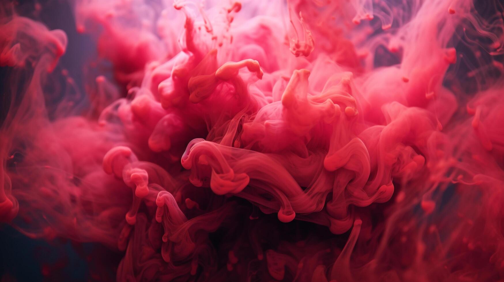 a single line of crimson smoke as it gracefully floats through space photo