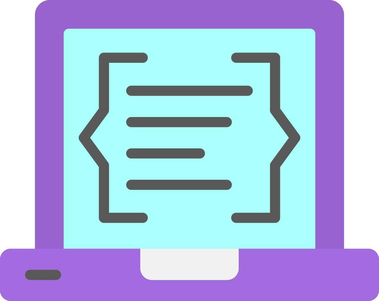Coding Vector Icon Design