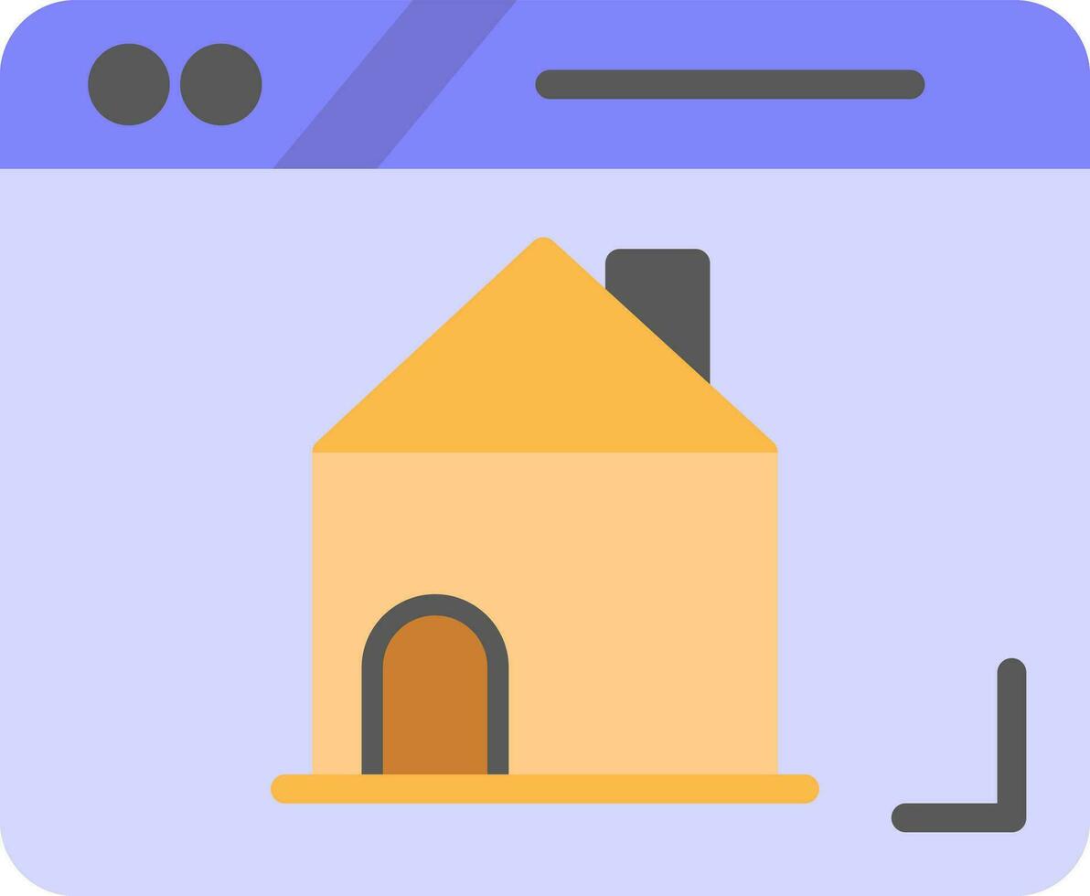 Home Page Vector Icon Design