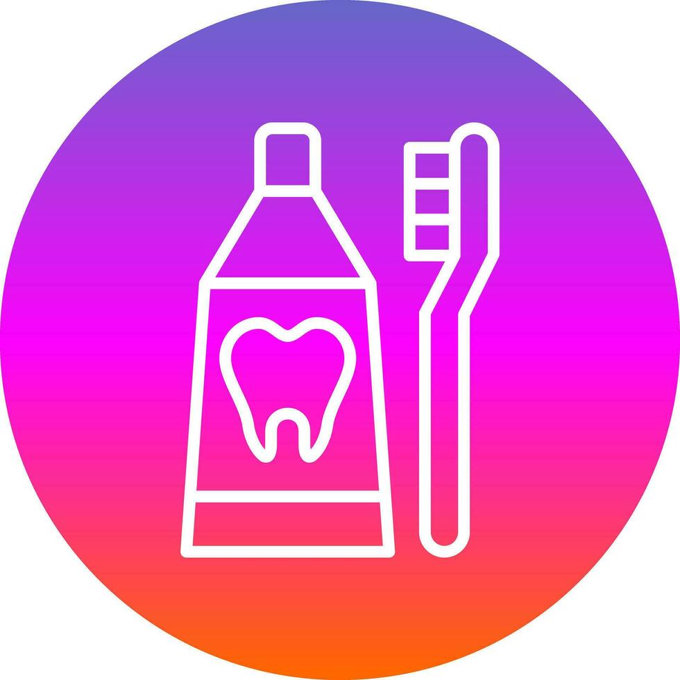 Toothbrush Vector Icon Design