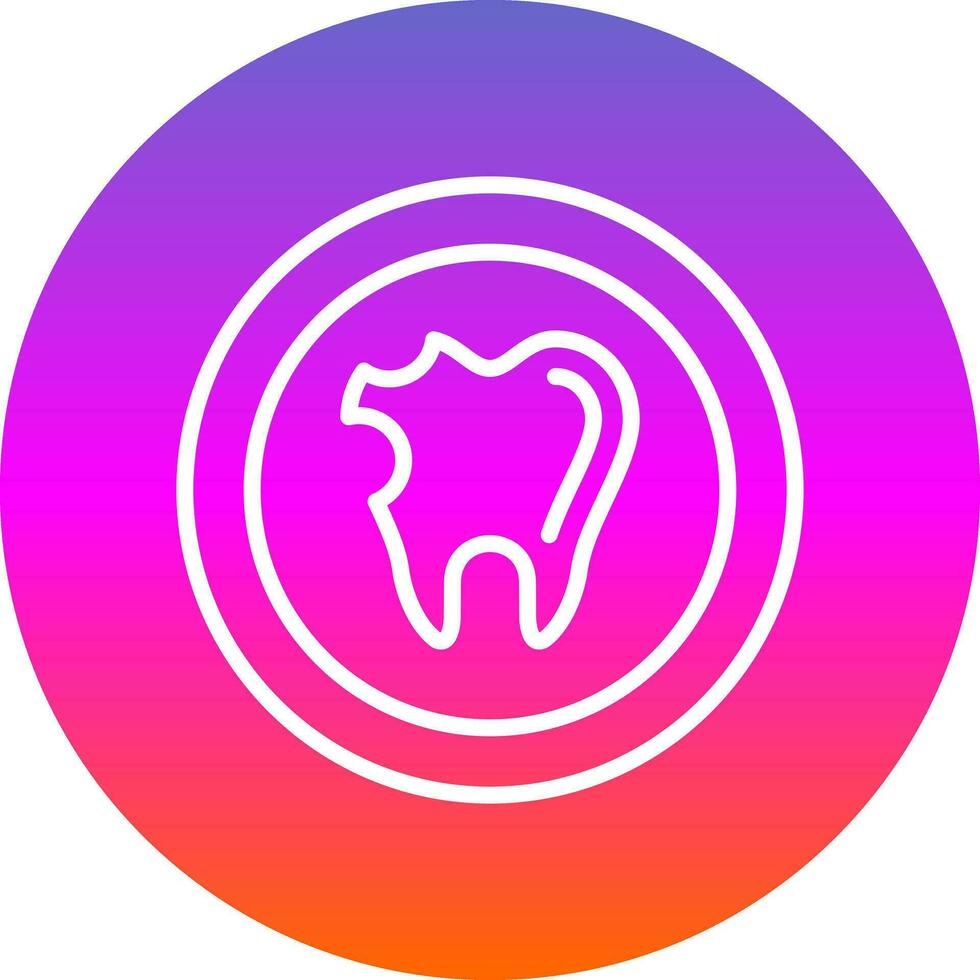 Caries Vector Icon Design