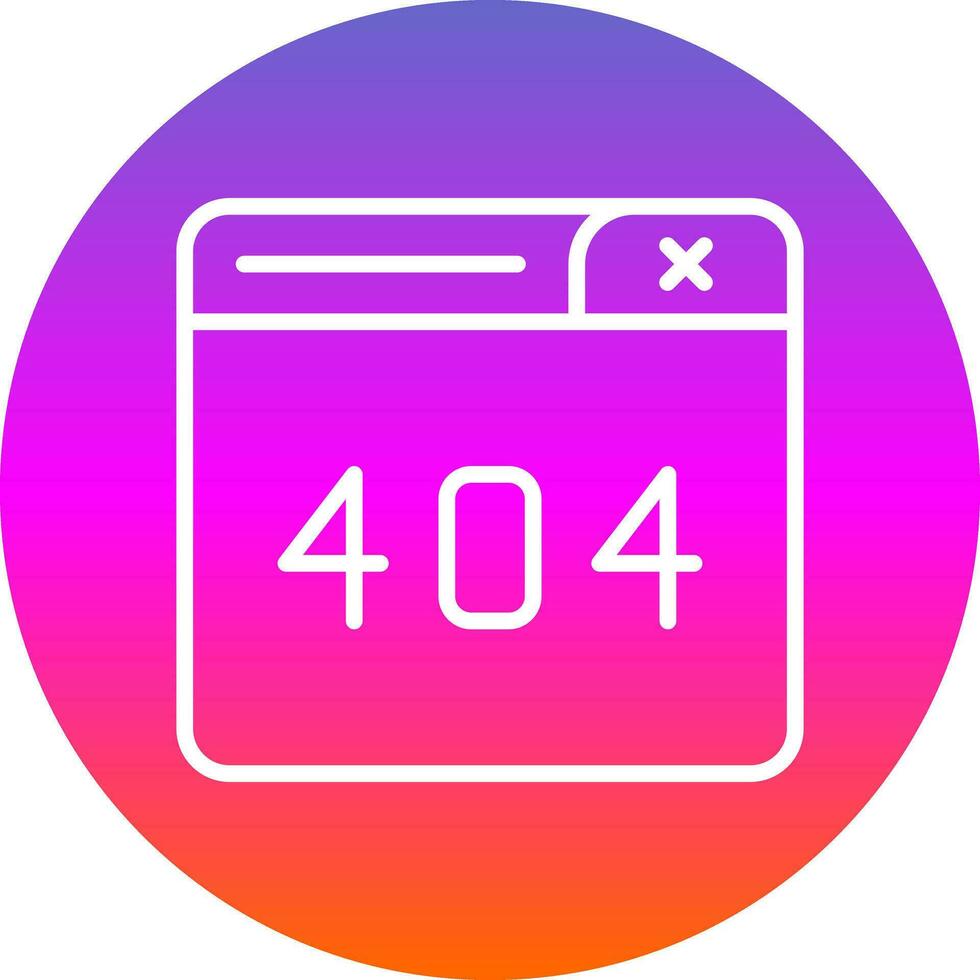 404 Error Vector Icon Design