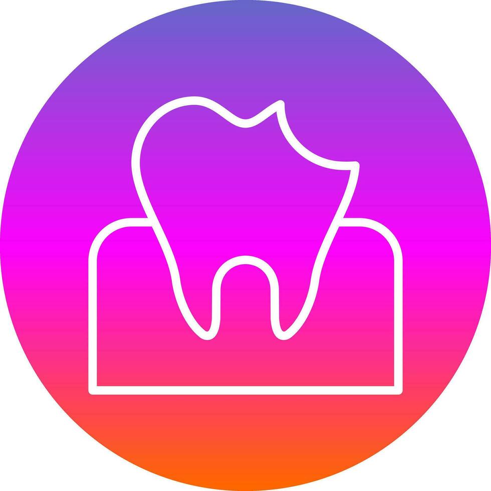 Dental Caries Vector Icon Design