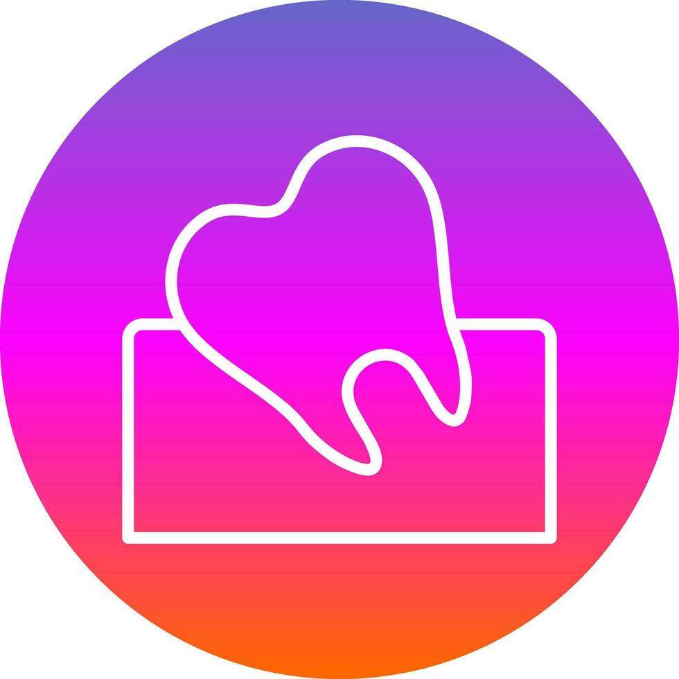 Wisdom Tooth Vector Icon Design