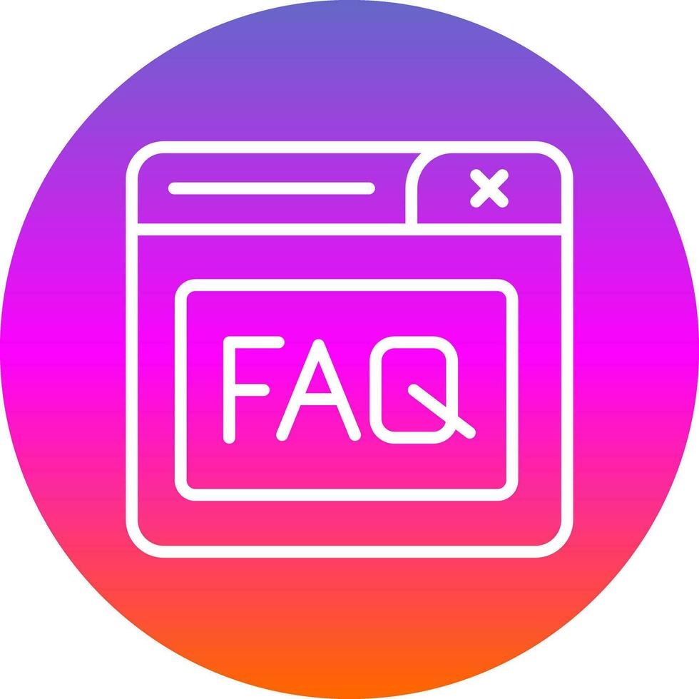 Faq Vector Icon Design