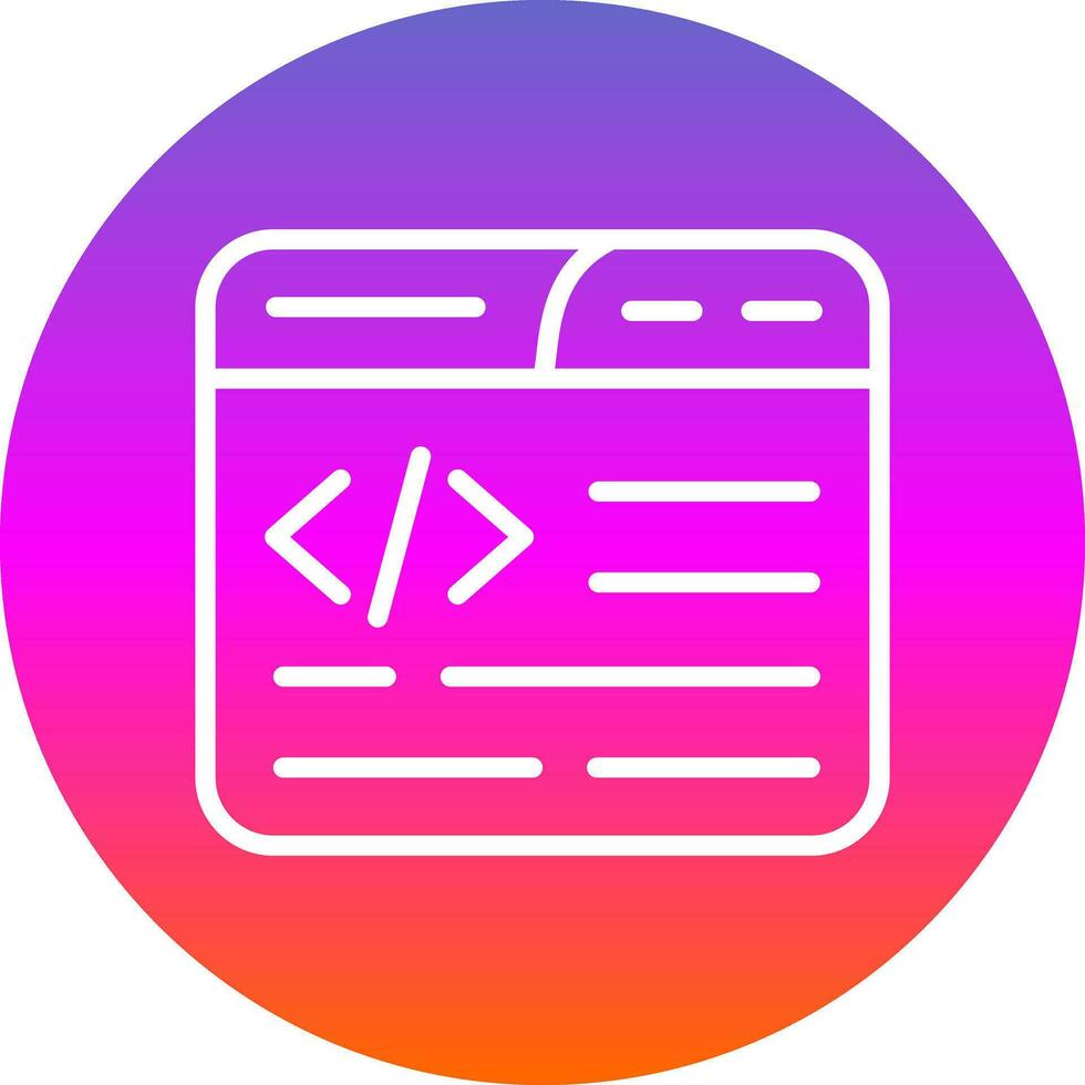 Web Coding Vector Icon Design