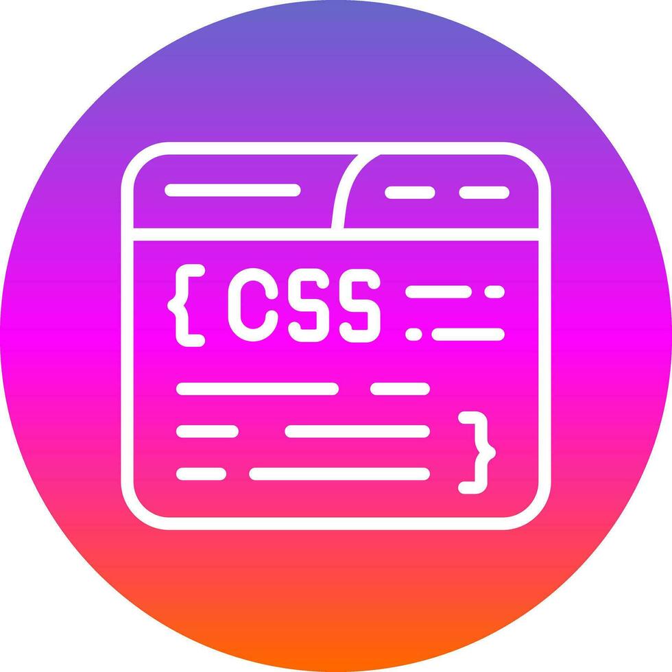 css codificación vector icono diseño