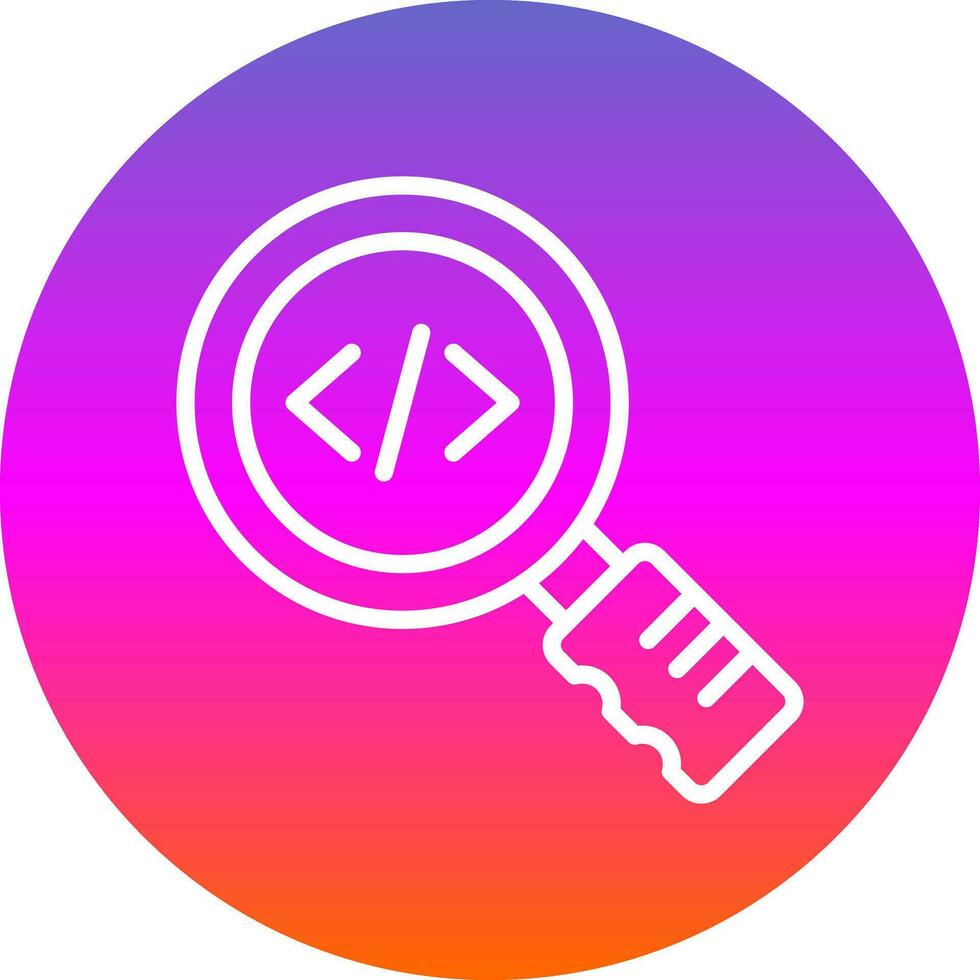 Magnifying Vector Icon Design