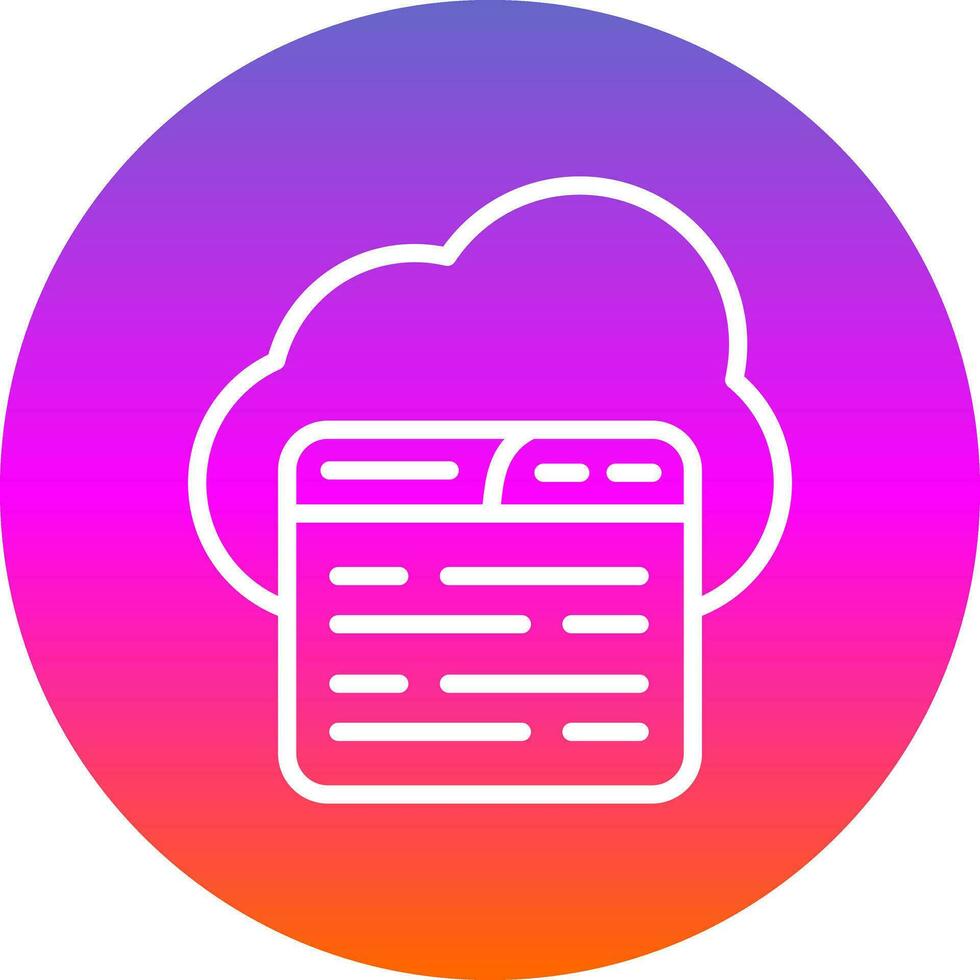 Cloud Vector Icon Design