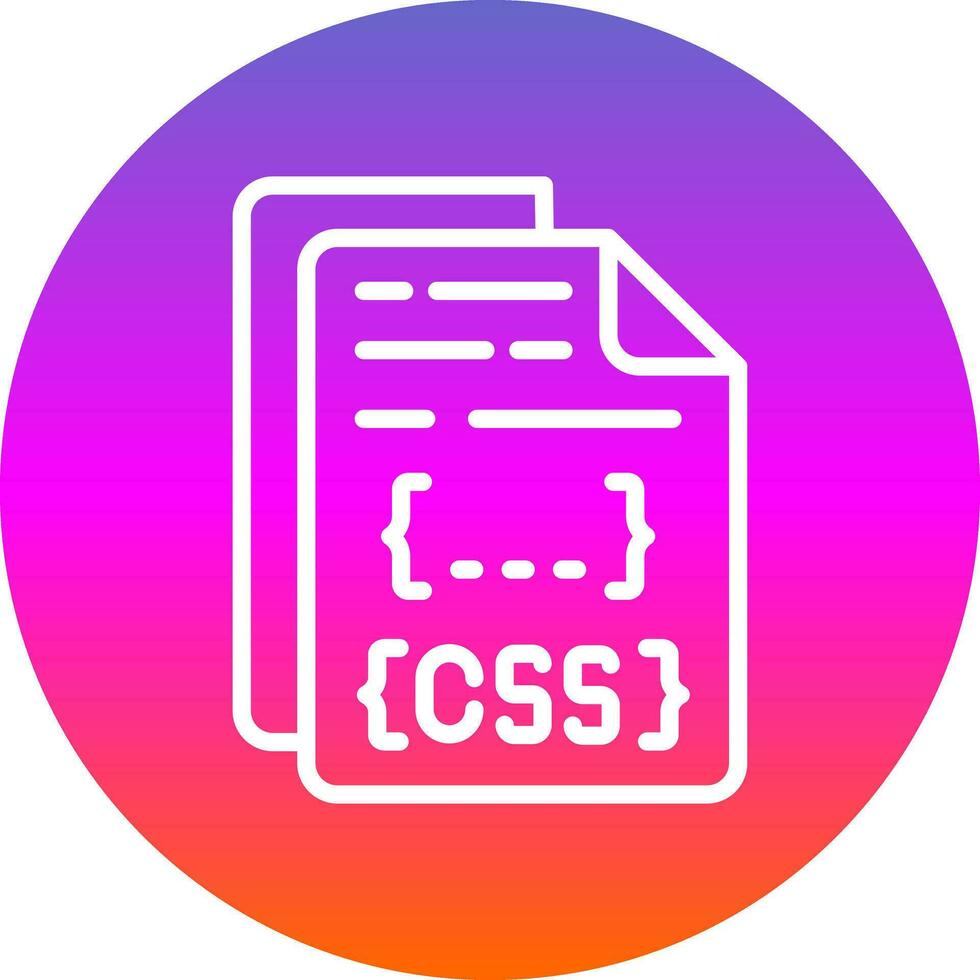 diseño de icono de vector de archivo css