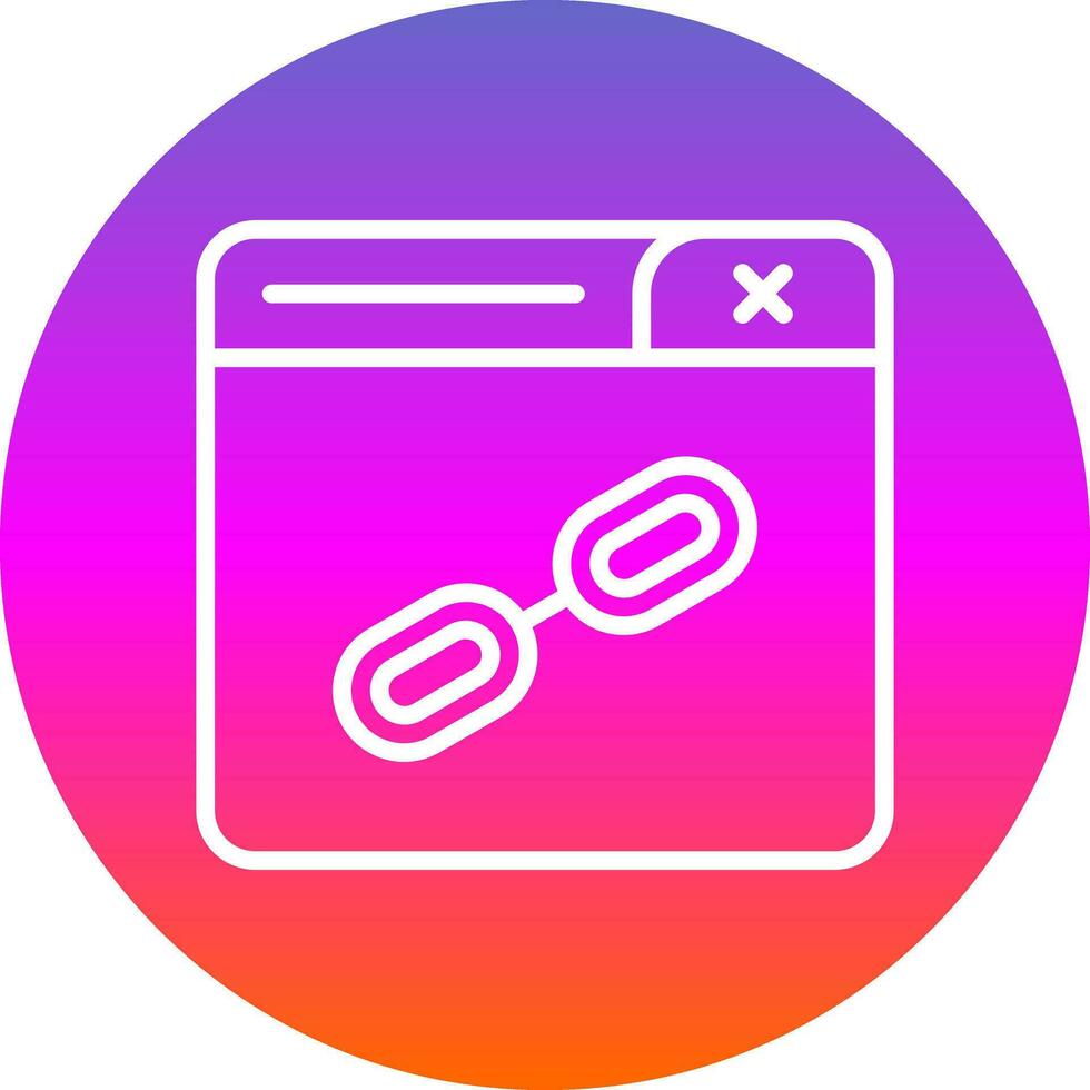 Web Link Vector Icon Design