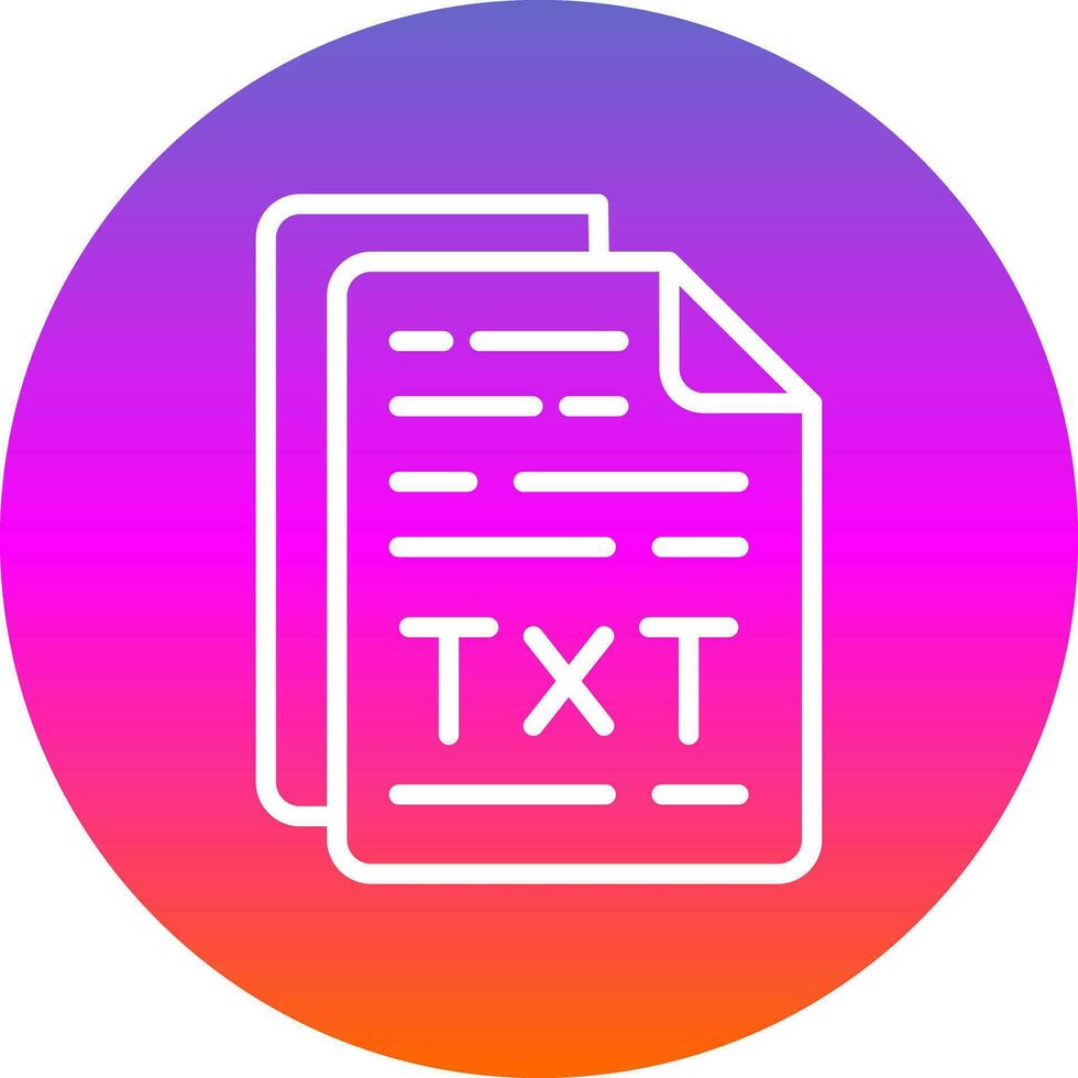 Txt File Vector Icon Design