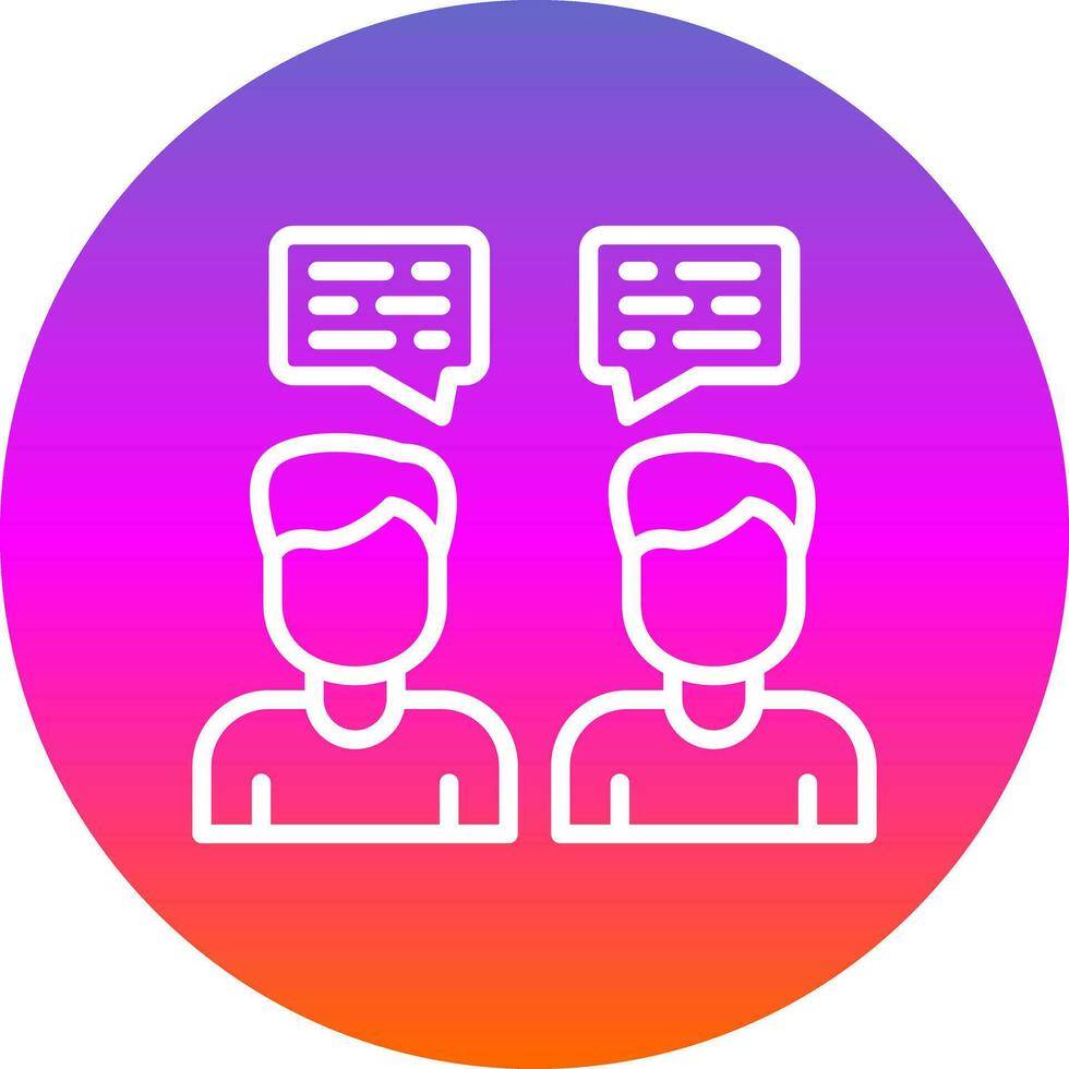 Dialog Vector Icon Design