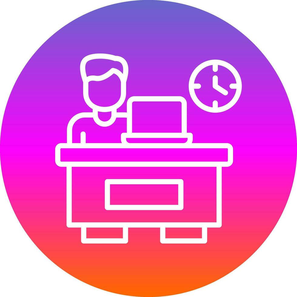 Over timing Vector Icon Design