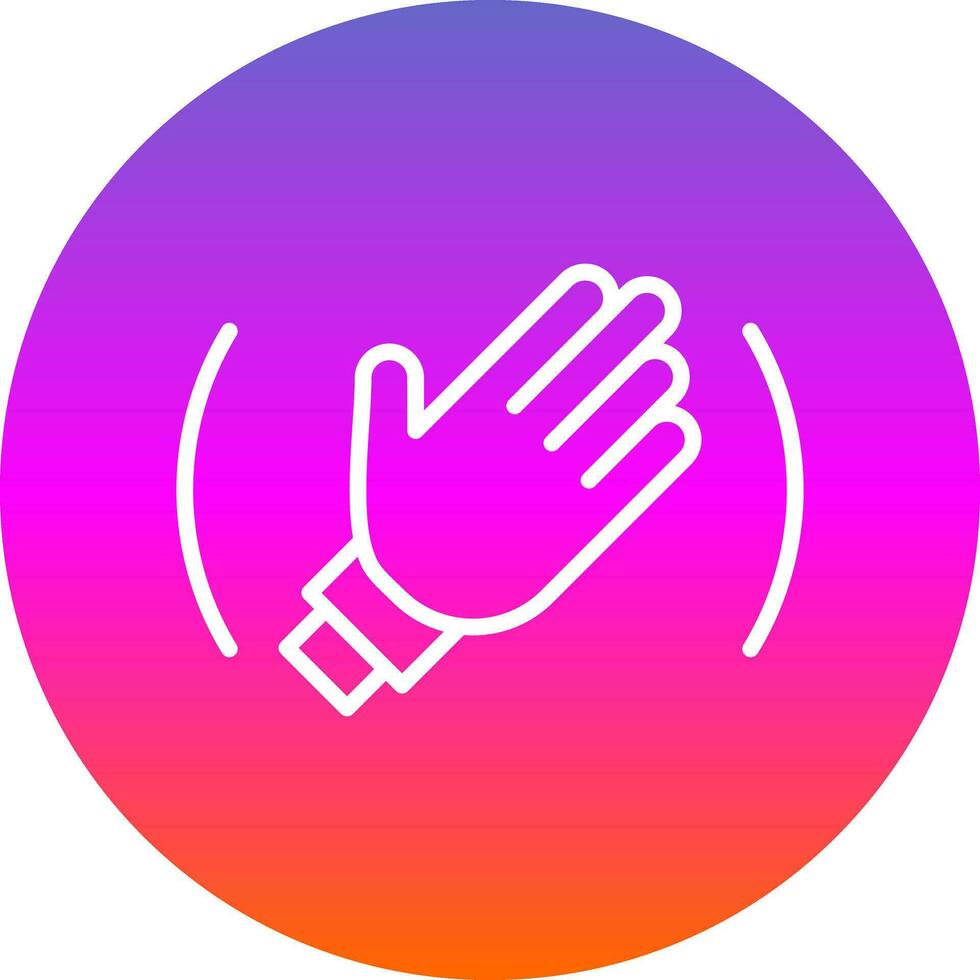 Goodbye Vector Icon Design