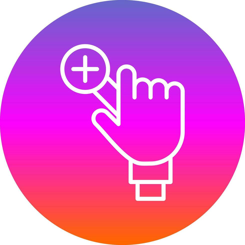 Zoom In Vector Icon Design