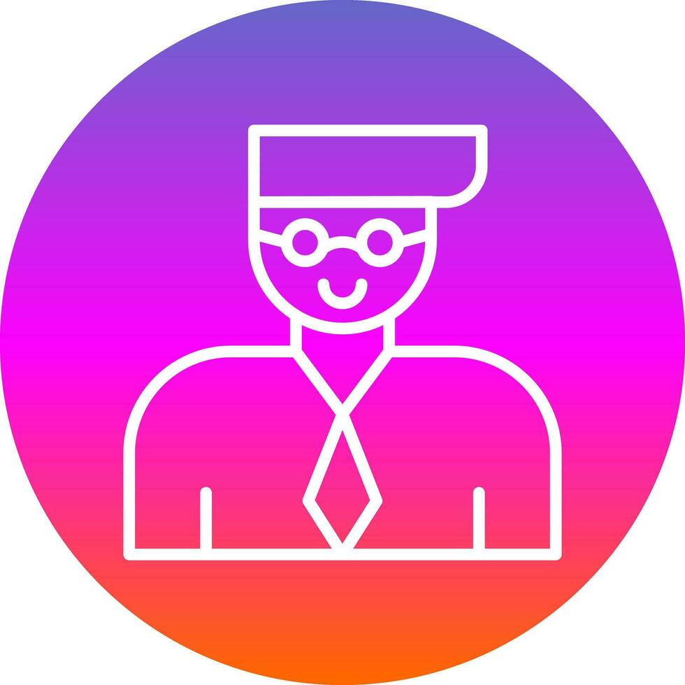 Professor Vector Icon Design
