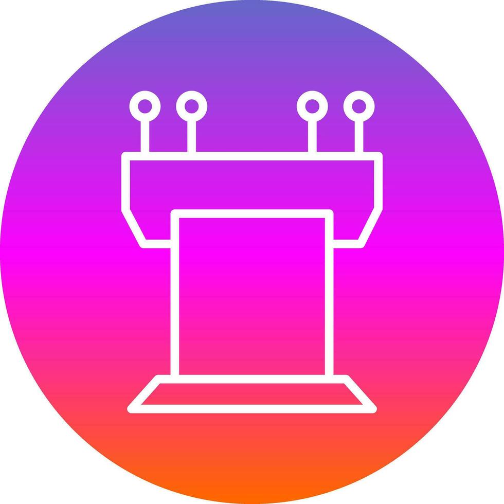 Podium Vector Icon Design