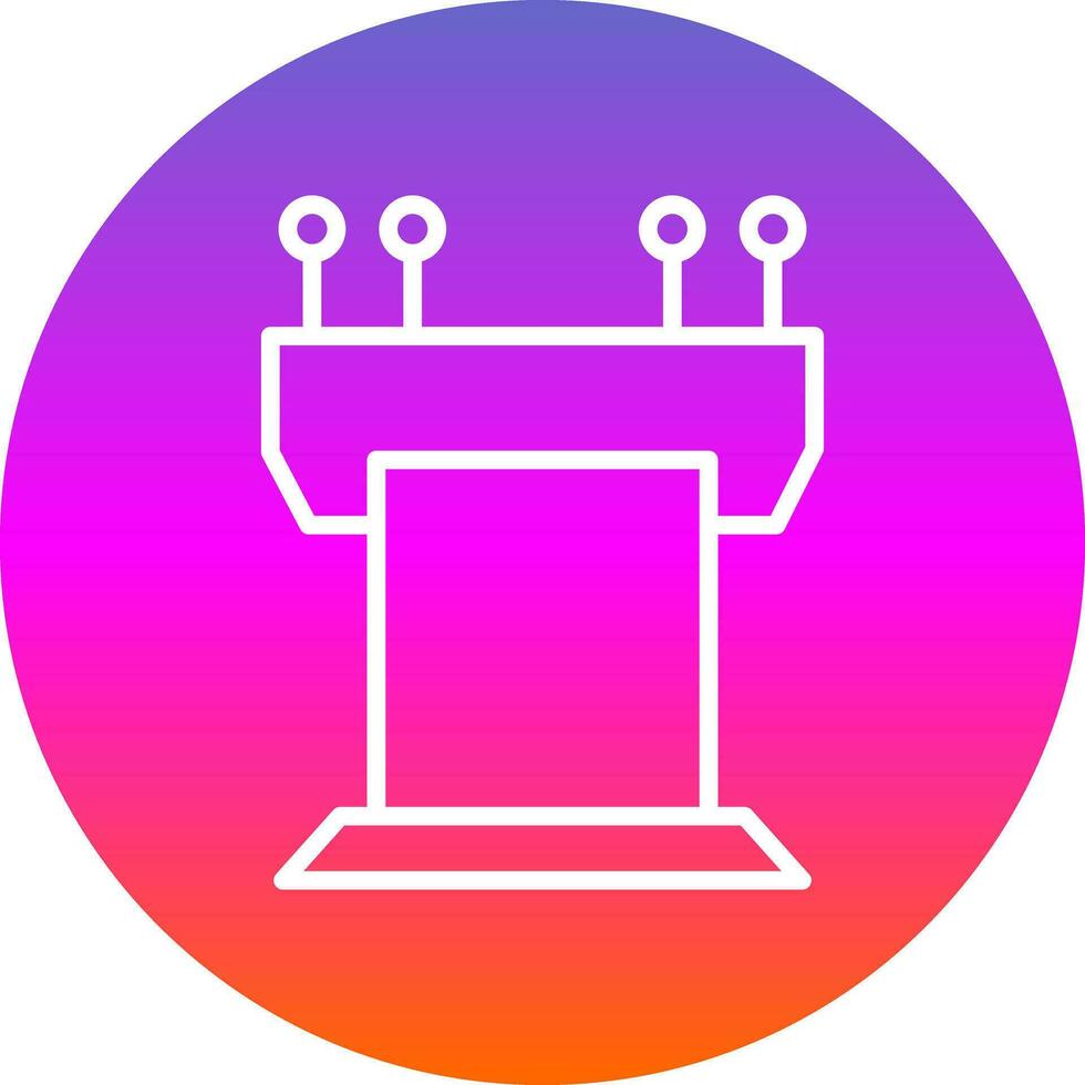 Podium Vector Icon Design