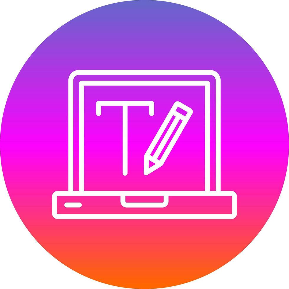 Edit Text Vector Icon Design