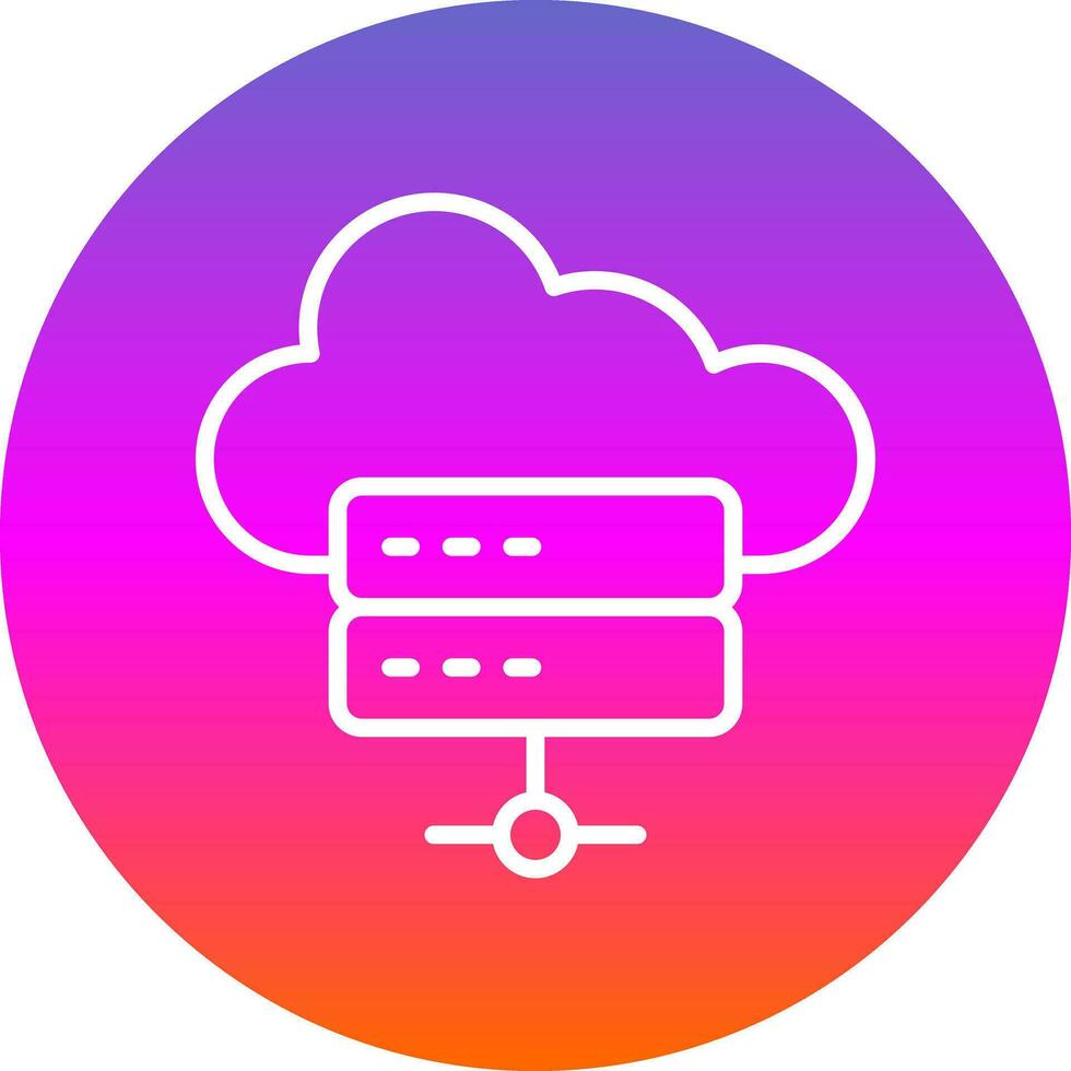 Hosting Vector Icon Design