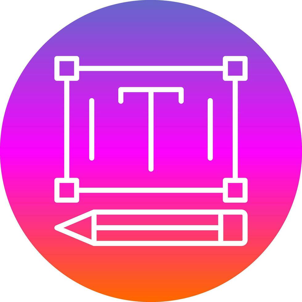 Edit Text Vector Icon Design